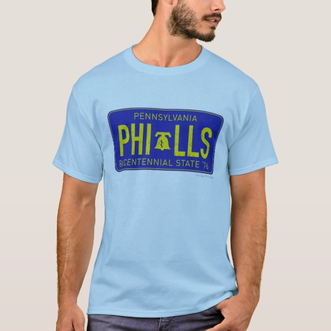 Pennsylvania-Lizenz-Platten-Shirt 1976 T-Shirt (Vorderseite)