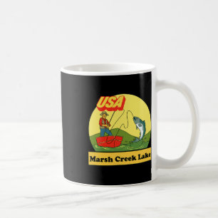 Pennsylvania Marsh Creek Lake - Usa Retro-Angeln  Kaffeetasse