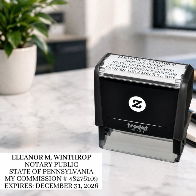 Pennsylvania Notary Public  Permastempel (Von Creator hochgeladen)