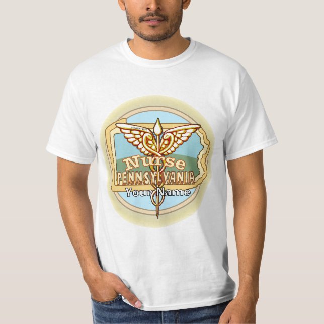 Pennsylvania Nurse Caduceus T-Shirt (Vorderseite)