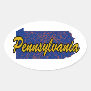 Pennsylvania Ovaler Aufkleber