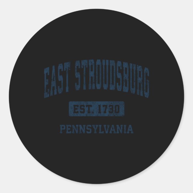 Pennsylvania Pa Athletic Sports D Runder Aufkleber (Vorderseite)
