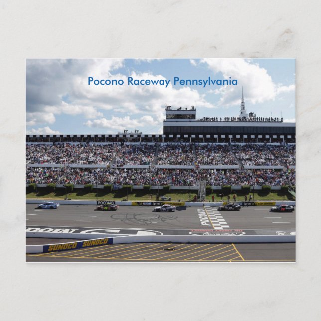 Pennsylvania Pococo Raceway Postcard Postkarte (Vorderseite)