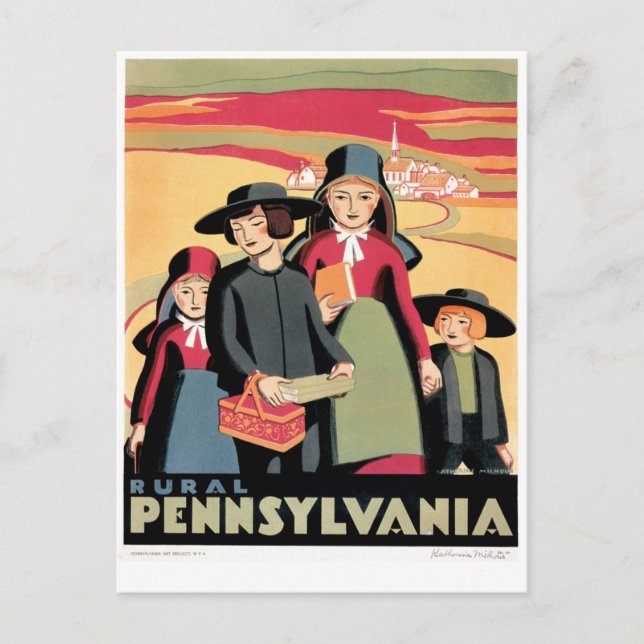 Pennsylvania Postkarte (Vorderseite)