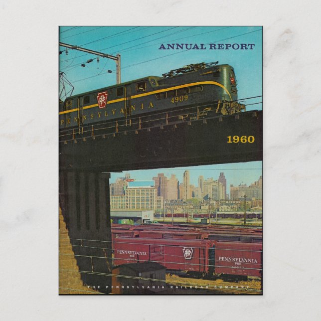 Pennsylvania Railroad Annual Report 1960 Carte pos (Devant)
