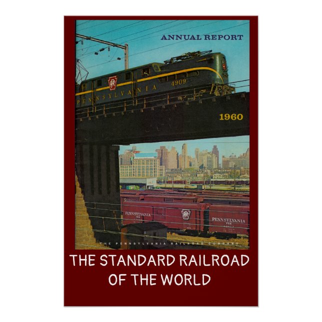 Pennsylvania Railroad Annual Report cover  1960    Poster (Vorderseite)
