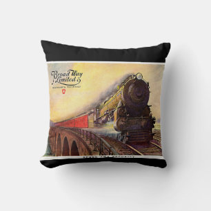 Pennsylvania Railroad Broadway Limited Coussin
