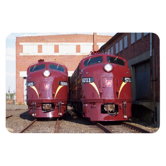 Pennsylvania Railroad E-8a,s (JTFS) 5809 und 5711 Magnet (Horizontal)