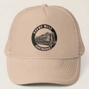 Pennsylvania Railroad jede Meile elektrifiziert Truckerkappe