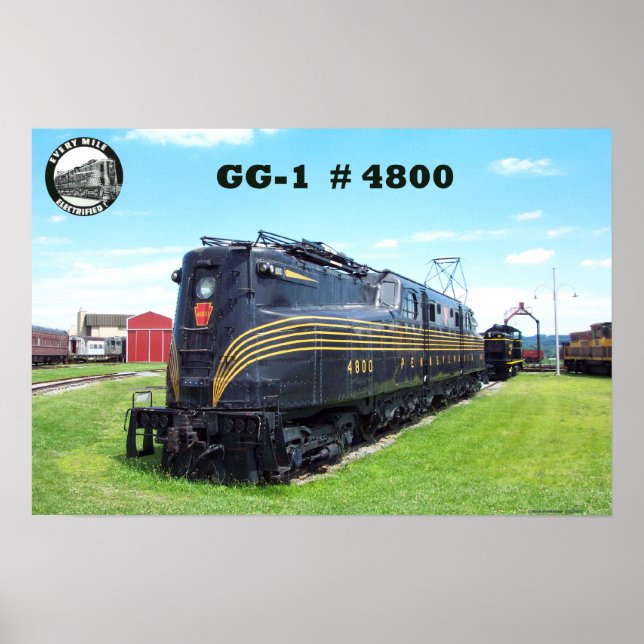 Pennsylvania Railroad Locomotive GG-1 #4800 -2- Poster (Vorne)