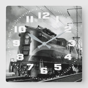 Pennsylvania Railroad Square Wanduhr