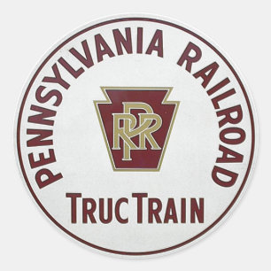 Pennsylvania Railroad TrucTrain Service Runder Aufkleber