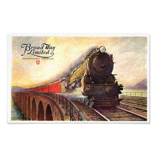 Pennsylvania Railway Broadway Limited Fotodruck
