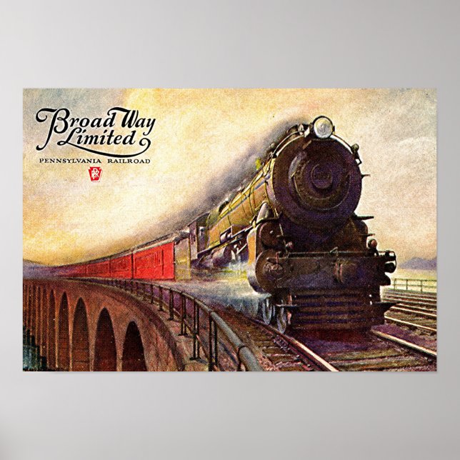 Pennsylvania Railway Broadway Limited Poster (Vorne)