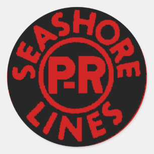 Pennsylvania Reading Seashore Lines Logo Runder Aufkleber