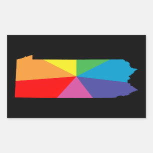 Pennsylvania Rechteckiger Aufkleber