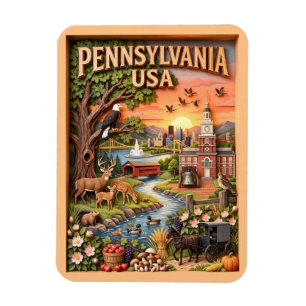 Pennsylvania Reise Sehenswürdigkeiten Wildtiere Na Magnet