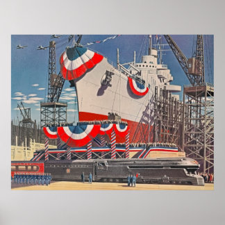 Pennsylvania RR Poster der 40er Jahre