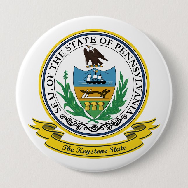 Pennsylvania Siegel Button (Vorderseite)