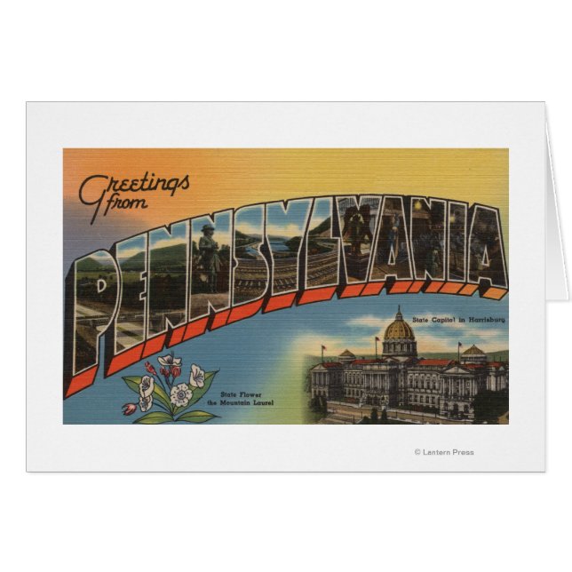 Pennsylvania (Staat Hauptstadt/Blume) (Vorderseite (Horizontal))