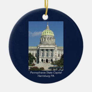 Pennsylvania Staat Hauptstadt Keramik Ornament