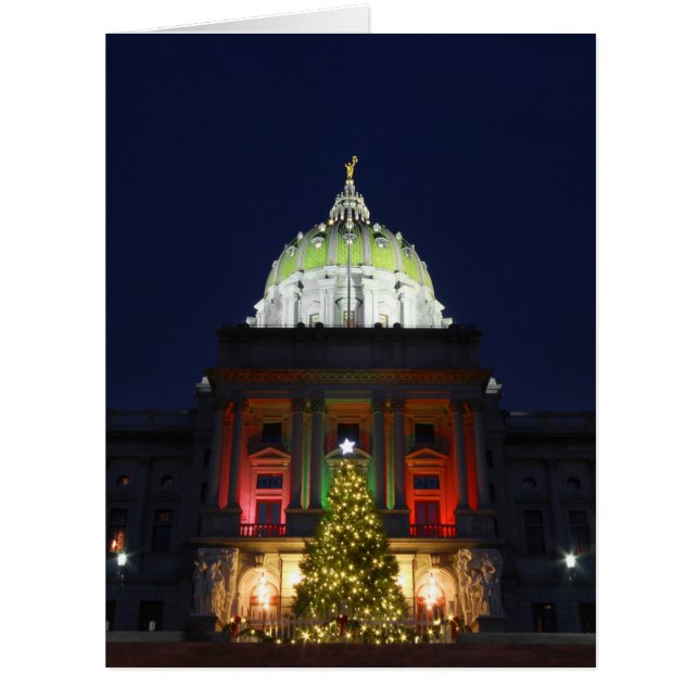 Pennsylvania Staat Hauptstadt Weihnachtsbaumleucht (Vorderseite)