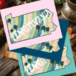 Pennsylvania Staat Karte Illustriert kühl farbig<br><div class="desc">Karo aus dieser bunten Staat-Karte zeichnend. Besuchen Sie meinen Shop für mehr Staaten und mehr passende Artikel!</div>