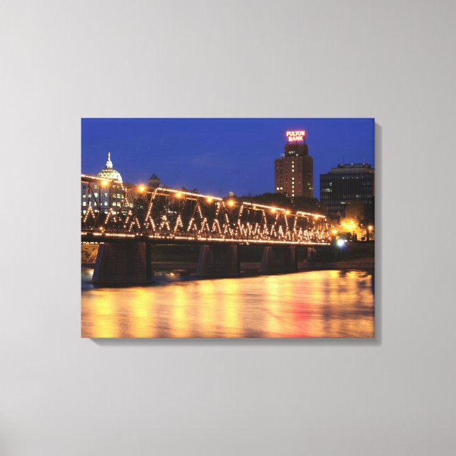 Pennsylvania Staat Walnut Street Bridge Leinwanddruck (Vorderseite)