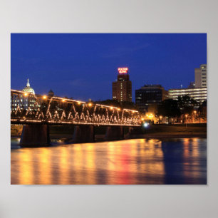 Pennsylvania Staat Walnut Street Bridge Poster
