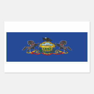 Pennsylvania-Staats-Flagge, Vereinigte Staaten Rechteckiger Aufkleber