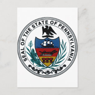 Pennsylvania Staats Siegel Postkarte