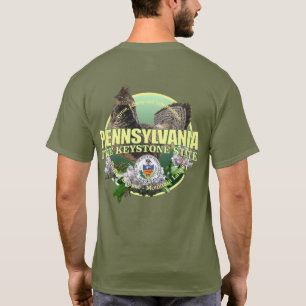 Pennsylvania-Staats-Vogel u. Blume T-Shirt