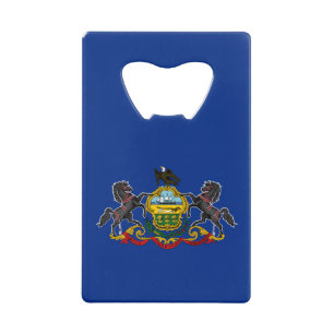 Pennsylvania Staatsflagge Geldbeutel Flaschenöffner