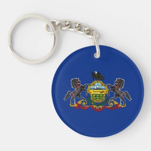 Pennsylvania Staatsflagge Schlüsselanhänger