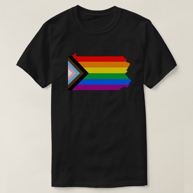 Pennsylvania Staatsstolz LGBTQ Progress Prix T-Shirt (Design vorne)