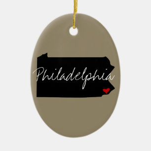 Pennsylvania-Stadt Keramik Ornament