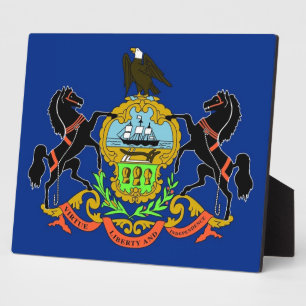 Pennsylvania State Flag Plaque Fotoplatte