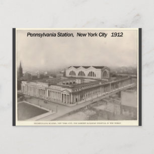 Pennsylvania Station New York 1912 Postkarte