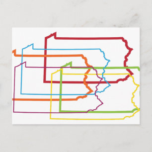 Pennsylvania Stolz Postkarte
