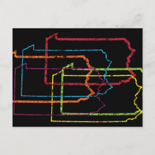 Pennsylvania Stolz Postkarte