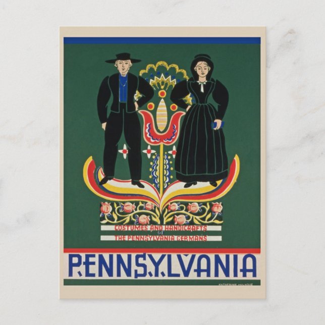 Pennsylvania Travel Postcard Postkarte (Vorderseite)