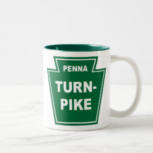 Pennsylvania Turnpike Zweifarbige Tasse
