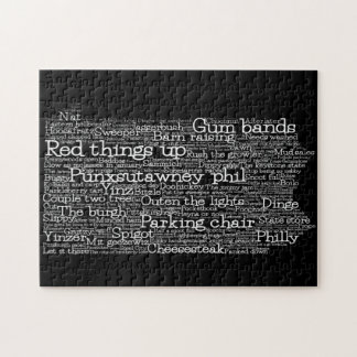 Pennsylvania USA Slang Word Art Map Puzzle