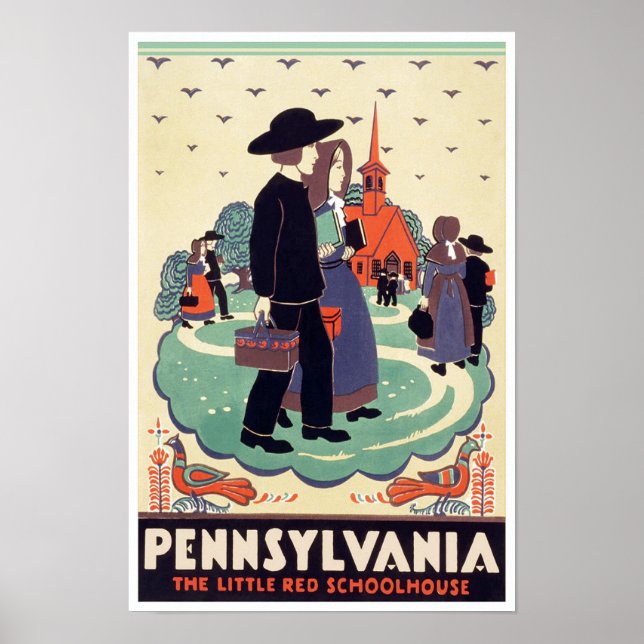 Pennsylvania Vintage Poster (Vorne)
