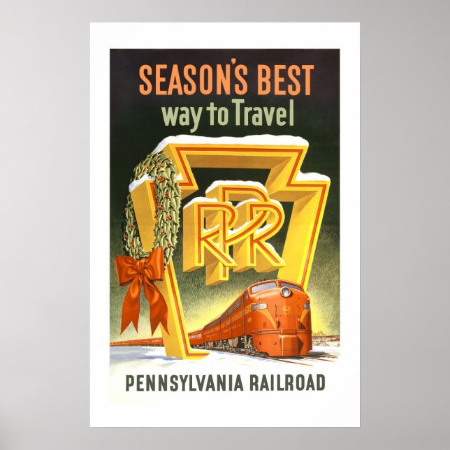 Pennsylvania Vintage Reise Poster (Vorne)