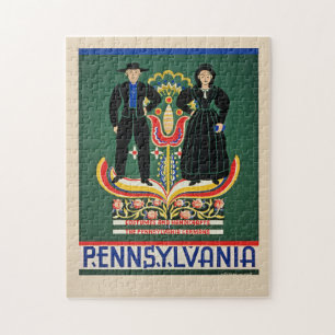 Pennsylvania, Vintage-Reiseplakat,