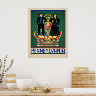 Pennsylvania, Vintage-Reiseplakat, Poster