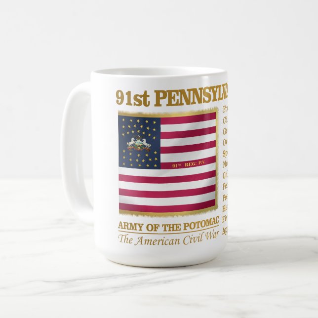 Pennsylvania Volunteer Infantry (BH) Kaffeetasse (Vorderseite Links)