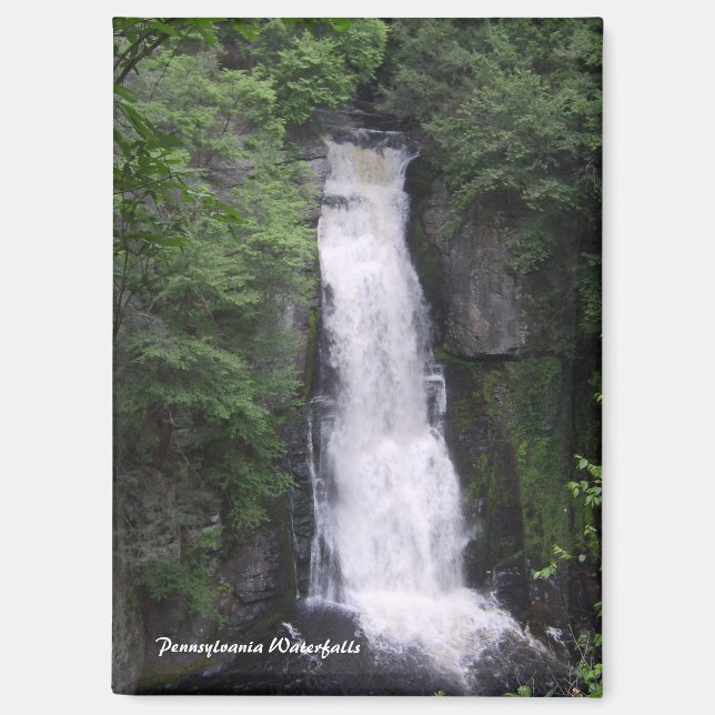 Pennsylvania Waterfall Rectangle Magnet (Vorderseite)