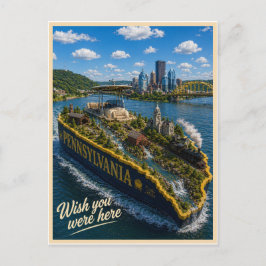 Pennsylvania | Wish You Were Here | State-Serie Postkarte